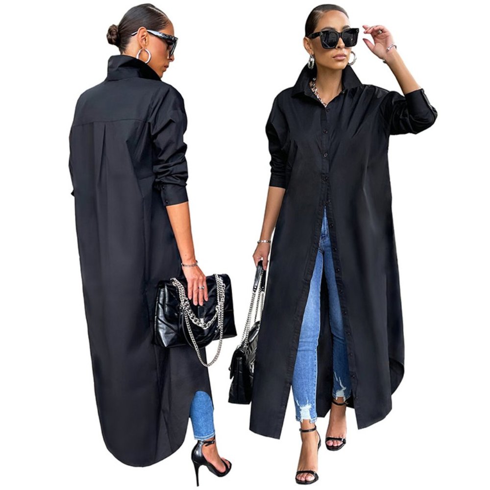 Passion Chic Button Down Classic Shirt Dress - Picture 4 of 11